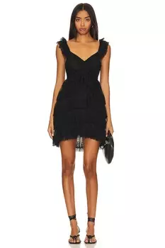 Платье LoveShackFancy Federica, черный