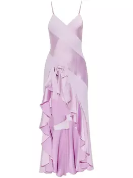 Платье LoveShackFancy Mallee, фиолетовый