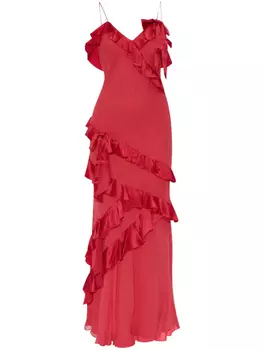 Платье LoveShackFancy Rialto, красный