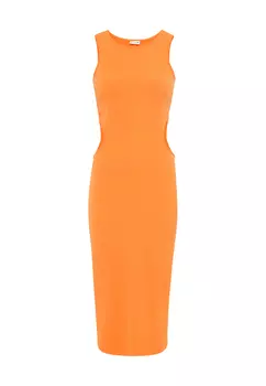 Платье LSCN BY LASCANA Midi, цвет apricot