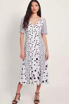 Платье Luce в горошек Monsoon, бежевый