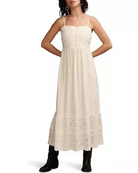 Платье Lucky Brand Cutwork Maxi, цвет Whisper White