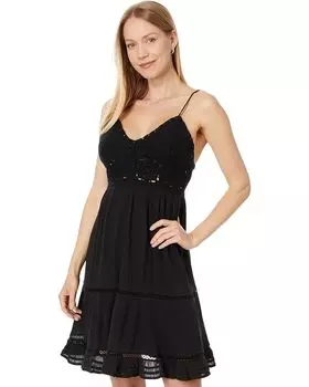 Платье Lucky Brand Dream Crochet Dress, цвет Meteorite