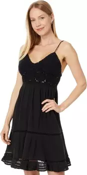 Платье Lucky Brand Dream Crochet Dress, цвет Meteorite