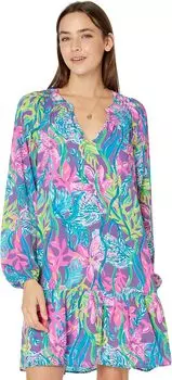 Платье Люси Lilly Pulitzer, цвет Pigment Purple Party All the Tide