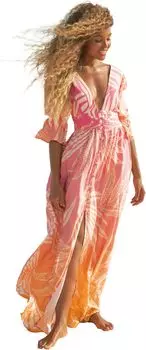 Платье Maaji Ombre Foliage Aria Long Dress, цвет Ombre