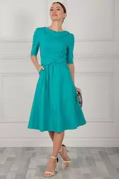 Платье Maayan со складным вырезом Jolie Moi, зеленый