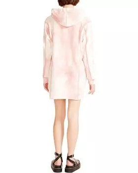 Платье Madden Girl Hoodie Dress w/ Twill Trim High-Low Hem, цвет Pale Blush