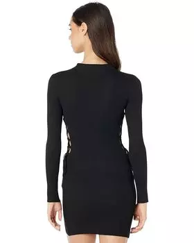 Платье Madden Girl Open Side Waist Midi Dress, черный