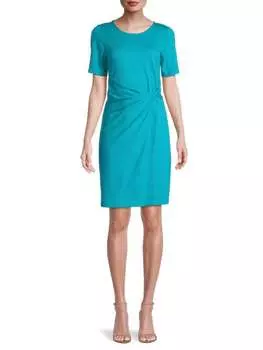 Платье Maddy Kobi Halperin с узлом сбоку, синий