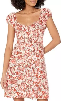 Платье Madewell Blake Cap Sleeve Button-Down Retro Mini Dress, цвет Roasted Squash