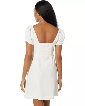 Платье Madewell Linen-Cotton Puff-Sleeve Mini Dress, цвет Lighthouse