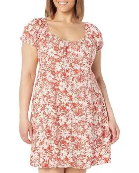 Платье Madewell Plus Blake Cap Sleeve Button-Down Retro Mini, цвет Roasted Squash