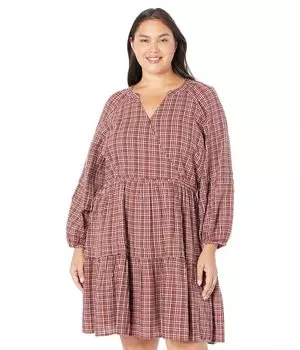 Платье Madewell, Plus Seersucker Wrap Mini Dress