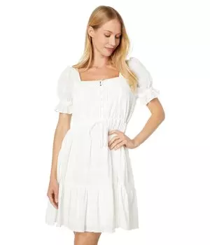 Платье Madewell, Puff-Sleeve Drawstring Mini Dress