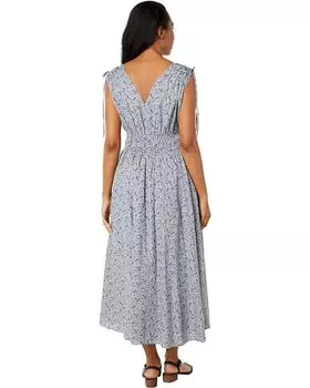Платье Madewell Sophia Smocked Midi Dress in Florentine Floral, цвет Glassware Blue