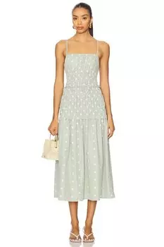 Платье Madison Maude Club с вышивкой в виде светло-зеленых точек
