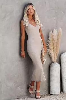 Платье Madmext, бежевый