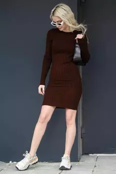 Платье Madmext, коричневый