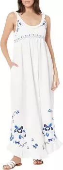 Платье Магда Free People, цвет Ivory Indigo