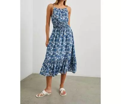 Платье Магдалина из ткани шамбре с цветочным принтом Rails, цвет chambray floral