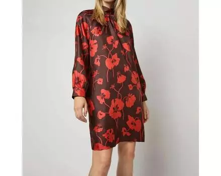 Платье Мэгги в шоколаде/пряности Fragile Blooms Liberty Ann Mashburn, цвет chocolate/spice fragile blooms liberty