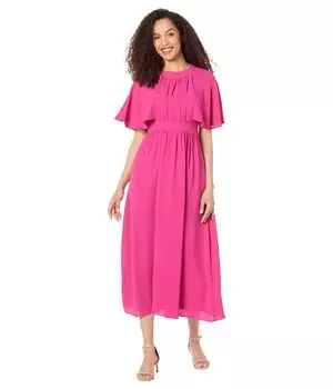 Платье Maggy London, Maxi Dress with Flutter Sleeve and Jewel Neck