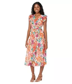 Платье Maggy London, Petite Maxi with Ruffle Sleeves