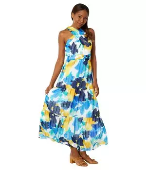 Платье Maggy London, Ribbon Stripe Maxi Dress