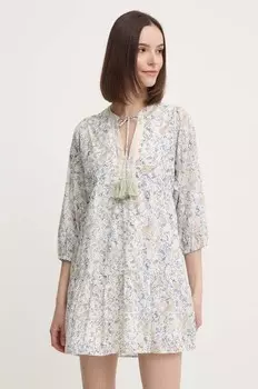 Платье MAISIE из хлопка Pepe Jeans, бежевый