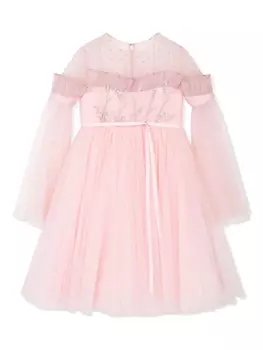 Платье MAISON AVA, украшенное пайетками, розовый