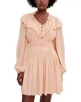 Платье Maje Woven, розовый