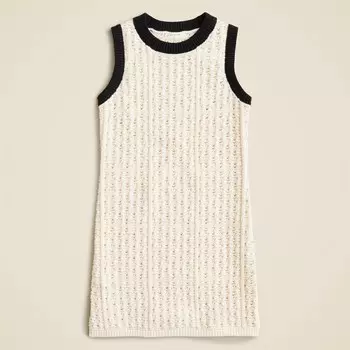 Платье-Майка для девочек связанное крючком J.Crew, черный