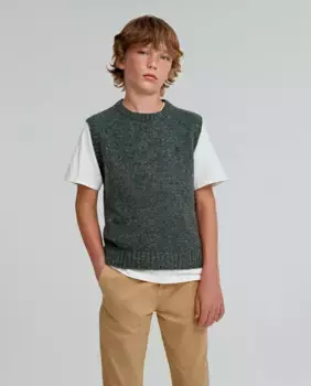 Платье-майка для мальчика с круглым вырезом и рукавами в пройме Scalpers, зеленый