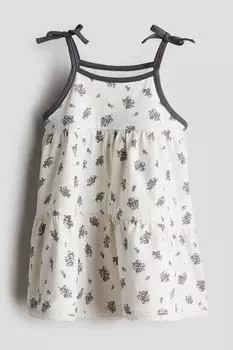 Платье-Майка из хлопкового джерси H&M, белый