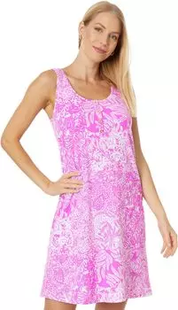 Платье-майка Lela Henley Lilly Pulitzer, цвет Wild Fuchsia Swipe Right