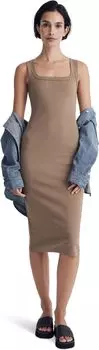 Платье-майка Luma - Cool-Pack в рубчик Madewell, цвет Light Umber
