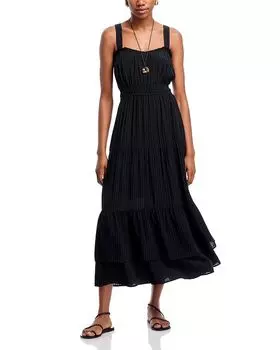 Платье-майка миди цвета хурмы PAIGE, черный