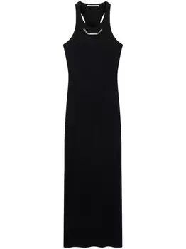 Платье-майка с цепочкой Stella McCartney, черный