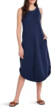 Платье-майка с овальным вырезом и вышивкой NIC+ZOE, цвет Dark Indigo Multi