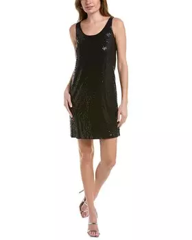 Платье-майка с пайетками из коллекции Michael Kors, черный