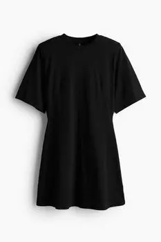 Платье-Майка с подплечниками H&M, черный