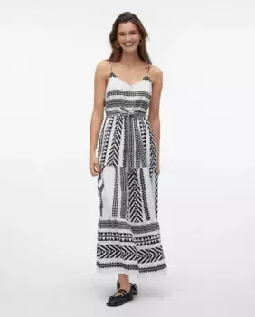 Платье-майка с принтом Vero Moda, белый