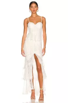 Платье MAJORELLE Zelda Fitz Gown, слоновая кость