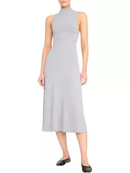 Платье «Малахит» в сером цвете с крапинками STAUD, цвет speckle grey