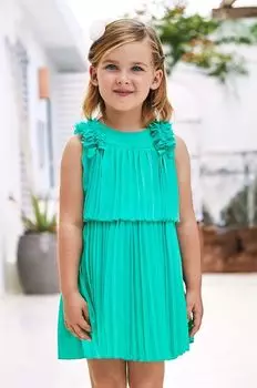 Платье маленькой девочки Mayoral, зеленый