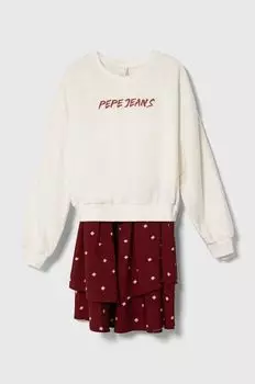 Платье маленькой девочки Pepe Jeans, гранат