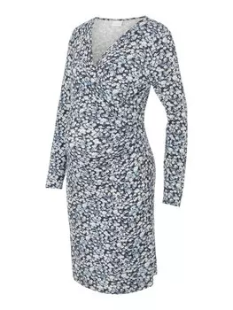 Платье Mamalicious Calla, темно-синий/голубой