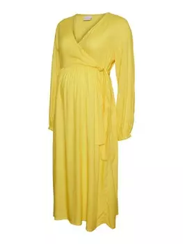 Платье Mamalicious, темно-желтый