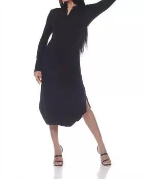 Платье Mandy Mandarin черного цвета One Essence